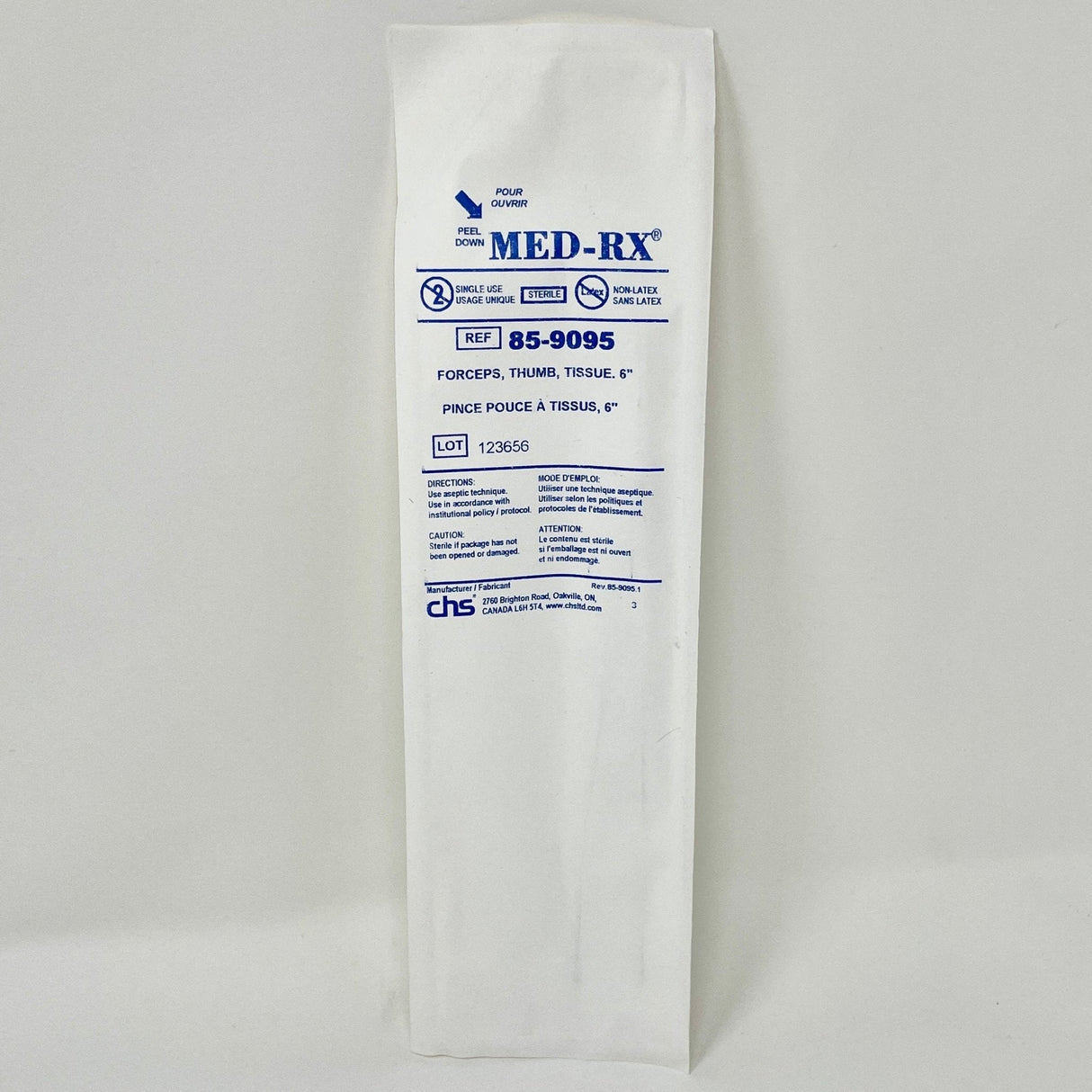 Thumb Tissue Forceps, 5.5", Curved | Disposable-Instruments-Birth Supplies Canada