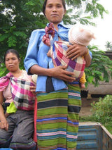 Traditional Rebozo 67 x 266 cm, Handmade Laotian Jias-Labour & Doula Supplies-Birth Supplies Canada