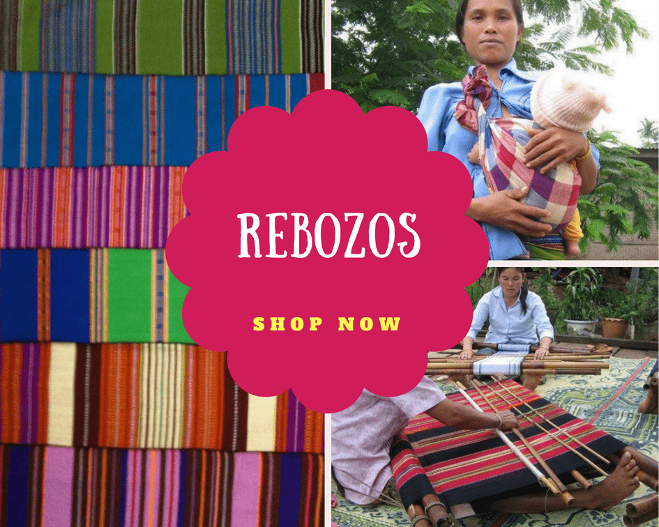 Traditional Rebozo 67 x 266 cm, Handmade Laotian Jias-Labour & Doula Supplies-Birth Supplies Canada