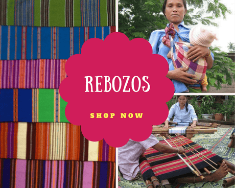 Traditional Rebozo 67 x 266 cm, Handmade Laotian Jias-Labour & Doula Supplies-Birth Supplies Canada
