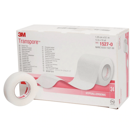 Transpore™ Surgical Tape, Plastic, Transparent-Medical Supplies-Birth Supplies Canada