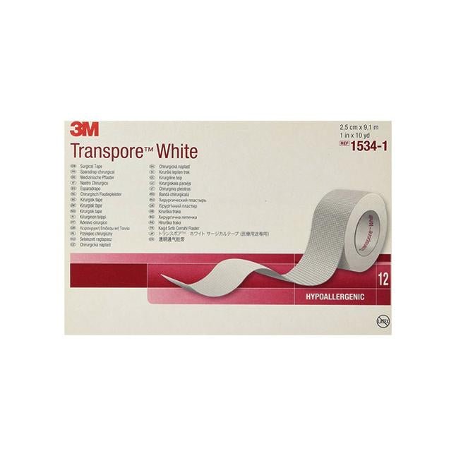 Transpore Tape, Bidirectional Tear | 3M-Gauze & Bandages-Birth Supplies Canada