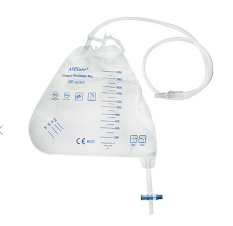 Urinary Drainage Bag - 2000ml | AMSINO-Urology-Birth Supplies Canada