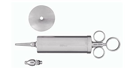 Vantage Metal Ear Syringe - Chrome with Multiple Tips & Shield-Clinic Supplies-Birth Supplies Canada