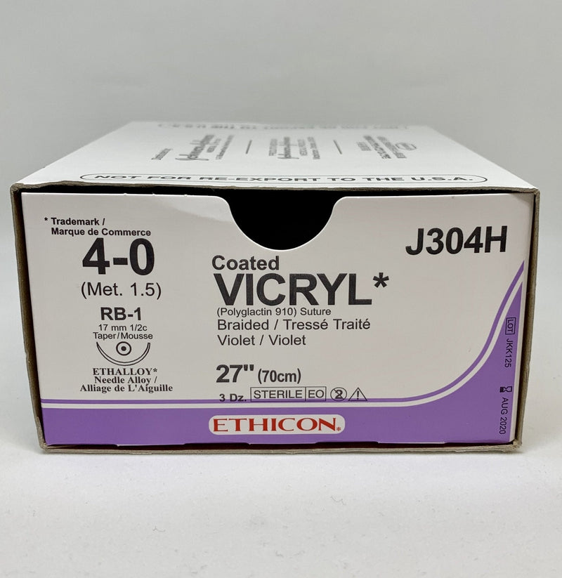 Vicryl Sutures 4.0 (Met 1.5)-Medical Devices-Birth Supplies Canada