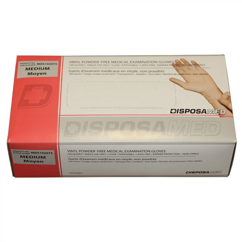 Vinyl Exam Gloves Powder-free-Medical Gloves-Birth Supplies Canada