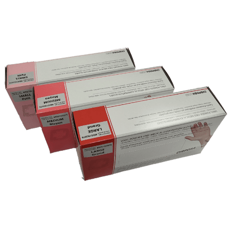 Vinyl Exam Gloves Powder-free-Medical Gloves-Birth Supplies Canada
