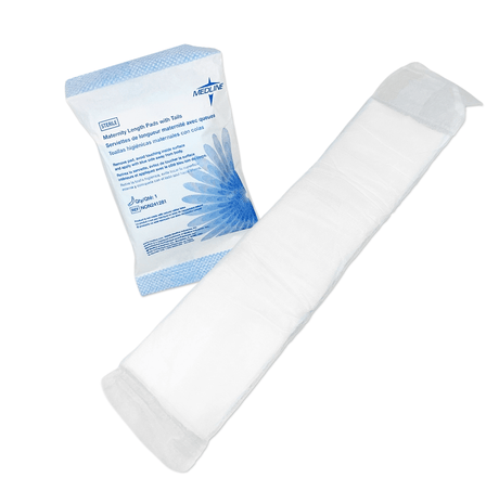 Hospital Sterile Maternity Pads with tails-Postpartum Supplies-Birth Supplies Canada