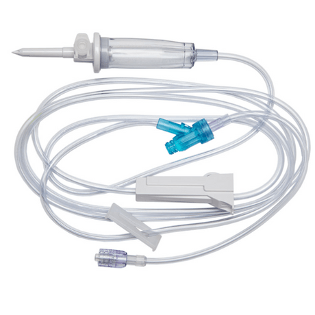 Primary Gravity IV Set, Needle-Free, 15 drops/mL, 86" – Braun-IV Supplies-Birth Supplies Canada