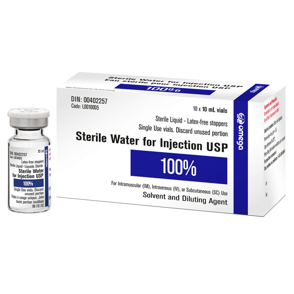 Sterile Water, Diluent Vial-IV Solutions-Birth Supplies Canada