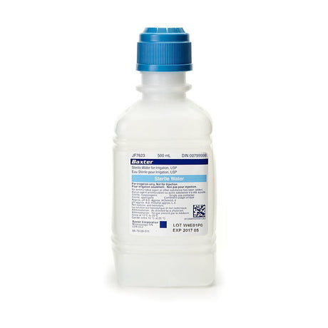 500 mL Sterile Distilled Water For Irrigation Pour Bottle-IV Solutions-Birth Supplies Canada