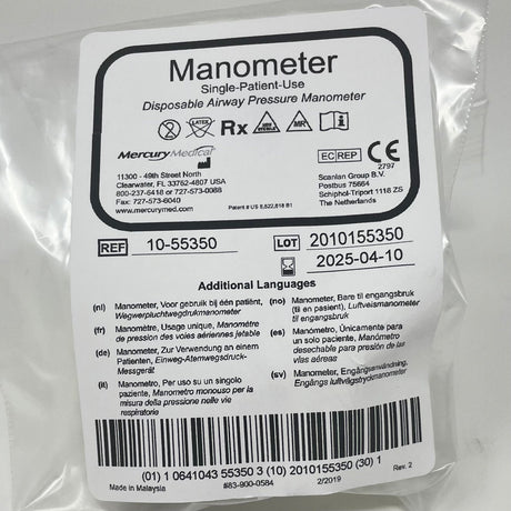 Disposable Pressure Manometer-Medical Devices-Birth Supplies Canada