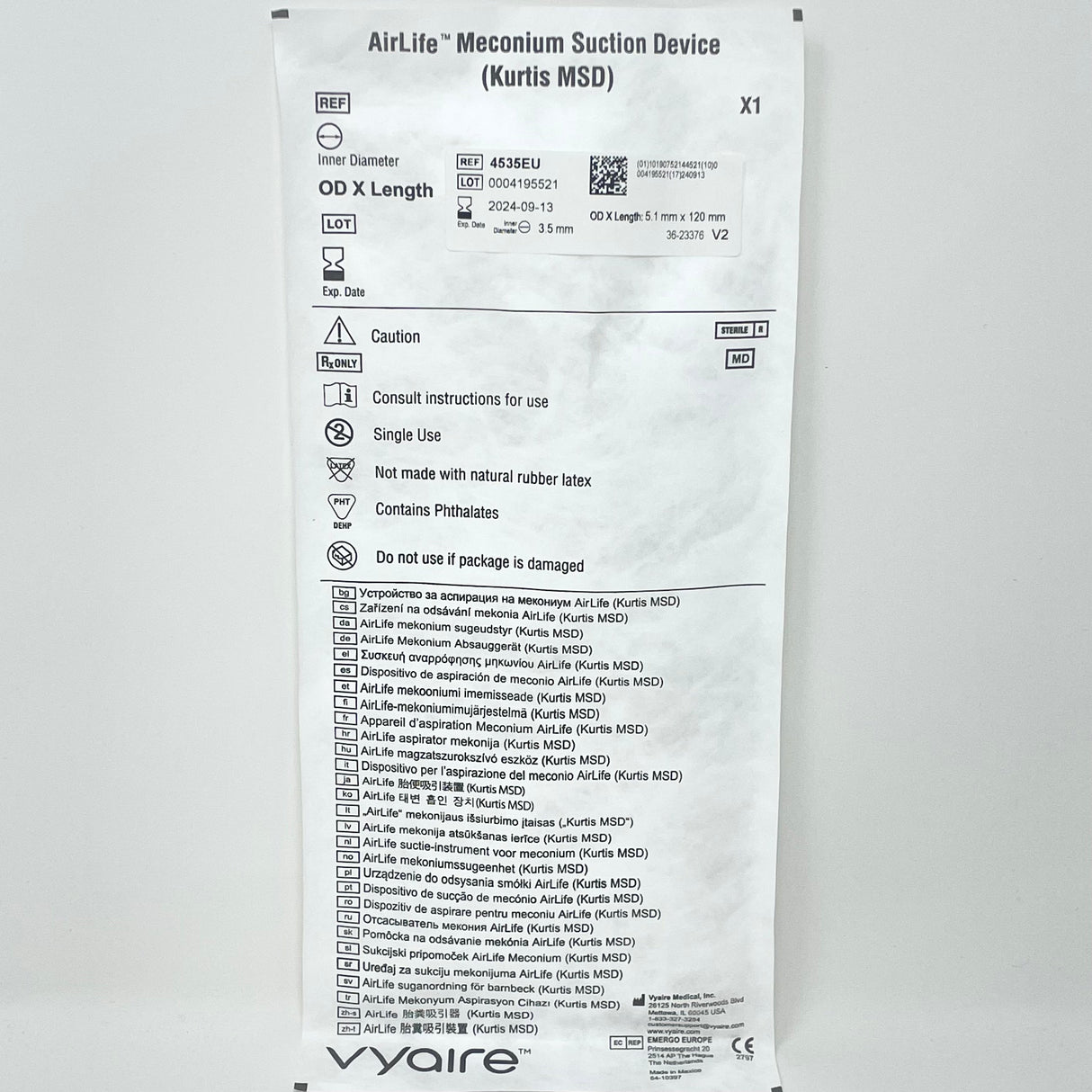 Kurtis MSD Meconium Suction Device-Medical Devices-Birth Supplies Canada