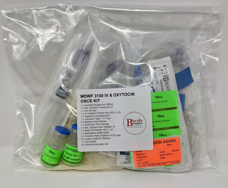 MDWF 3100: IV & Oxytocin Practice Kit-Medical Supplies-Birth Supplies Canada